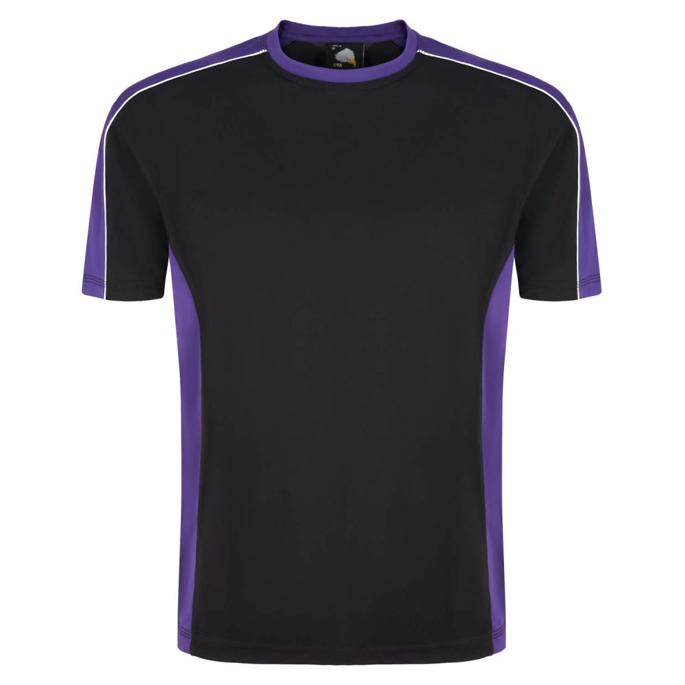 Avocet Wicking T-Shirt Black/Purple