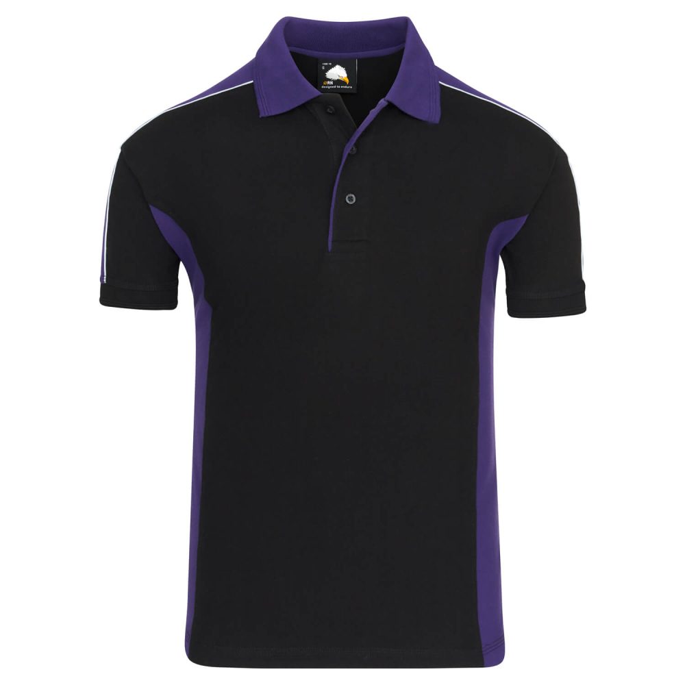Avocet Poloshirt Black/Purple