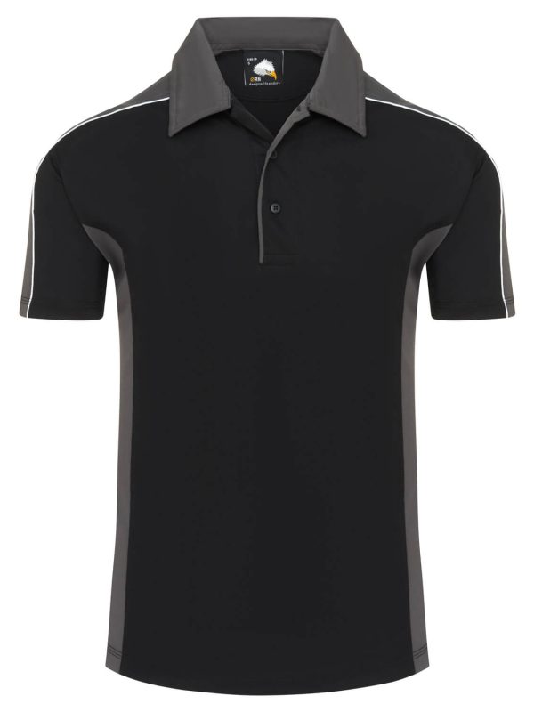 Avocet Wicking Poloshirt Black/Graphite