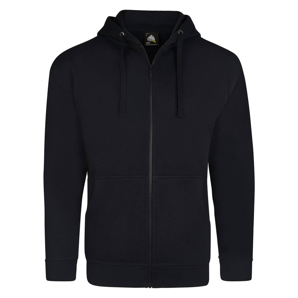 Macaw Zipped Hoodie Black