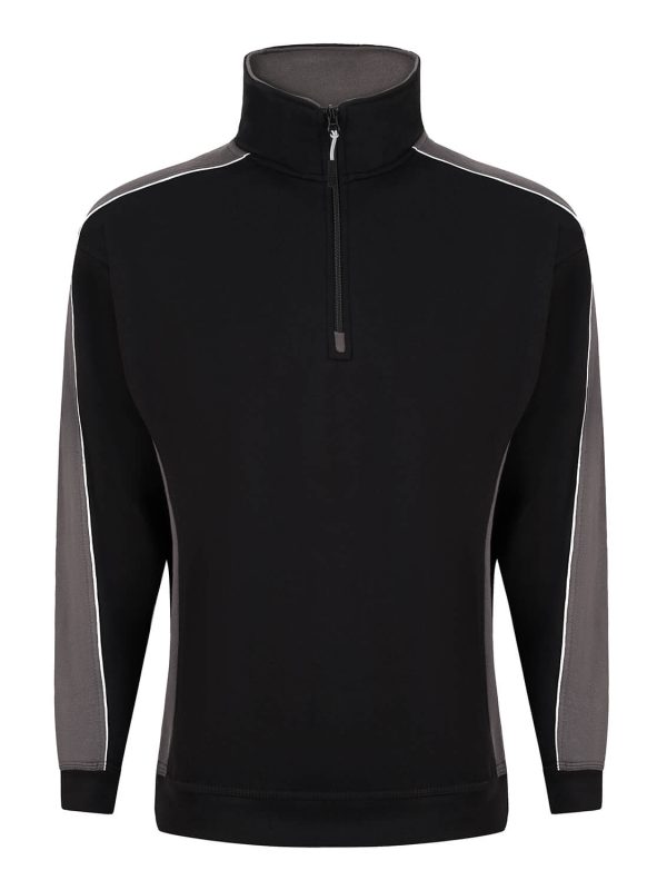 Avocet Quarter Zip Sweatshirt Black/Graphite