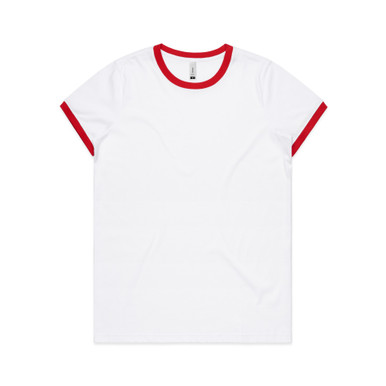 Wos Ringer Tee White/Red