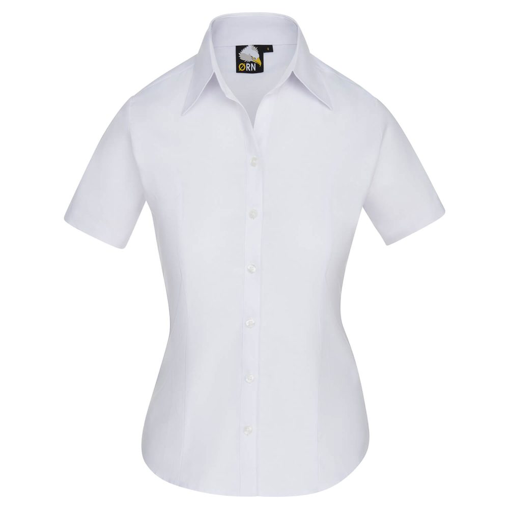 The Classic Ladies Oxford S/S Blouse White