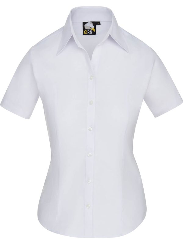 The Classic Ladies Oxford S/S Blouse White