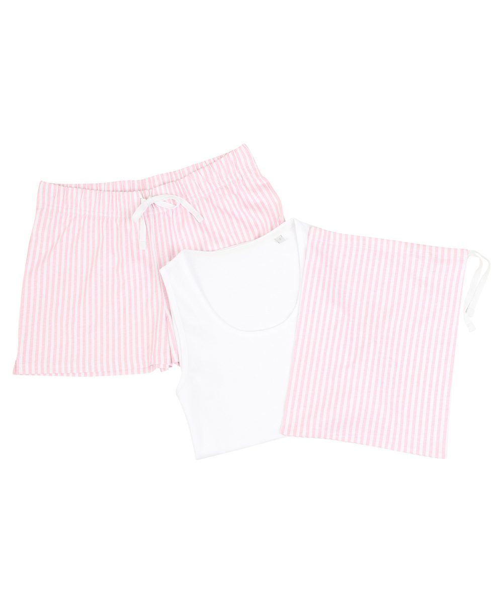 TC052 White/Pink/White Stripe