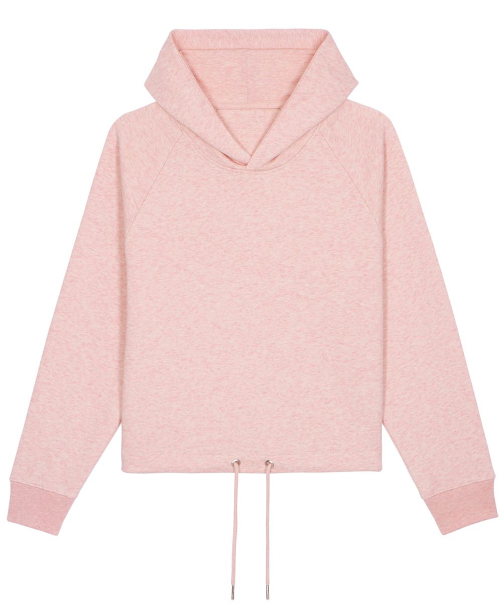 Cream Heather Pink Women's Stella Bower cropped hoodie  (STSW132)