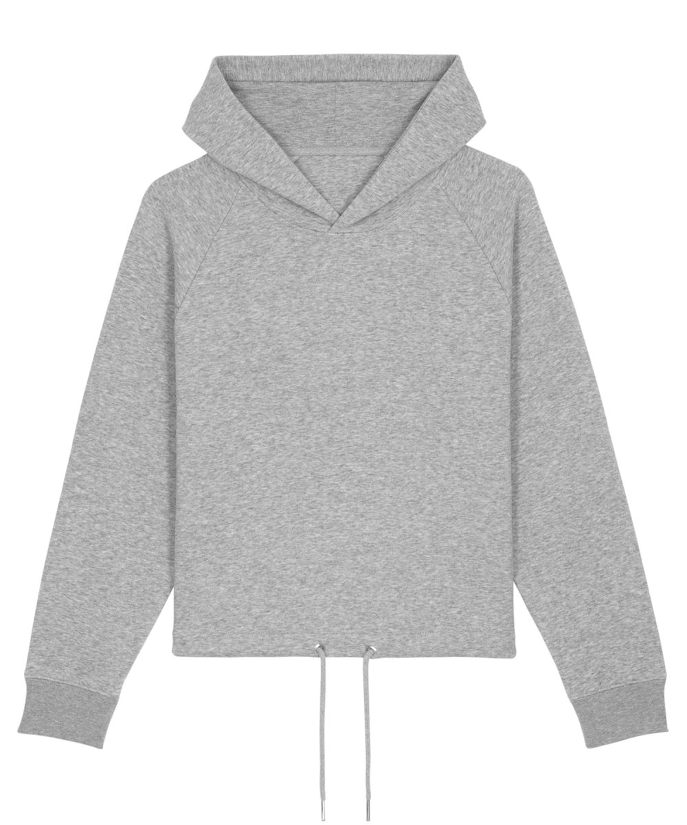 Heather Grey Women's Stella Bower cropped hoodie  (STSW132)