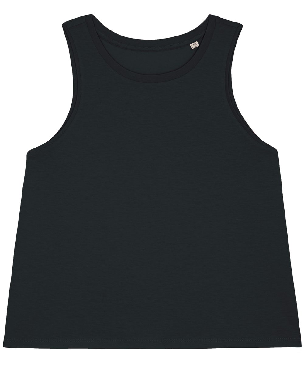 Black Women's Stella Dancer crop tank top (STTW038)