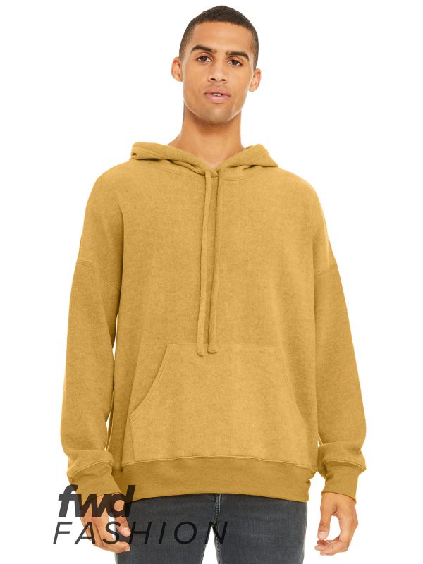 Unisex sueded fleece pullover hoodie