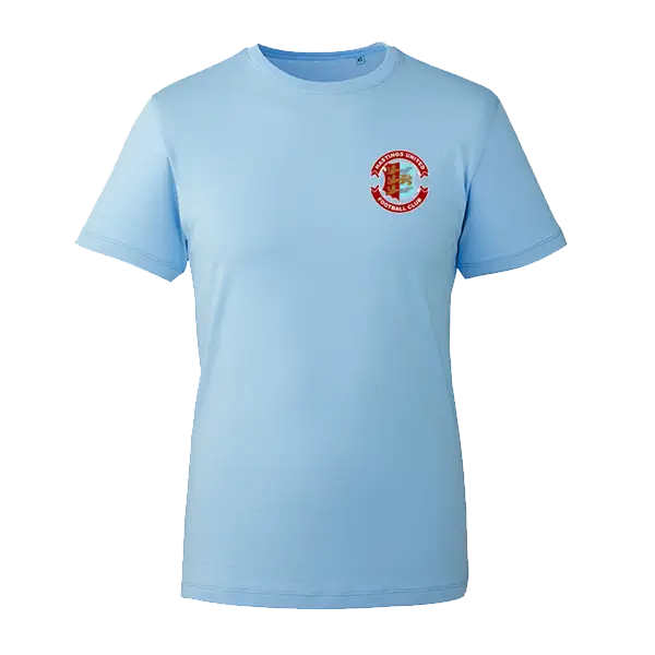 HUFC Adult's Retro T-Shirt Light Blue
