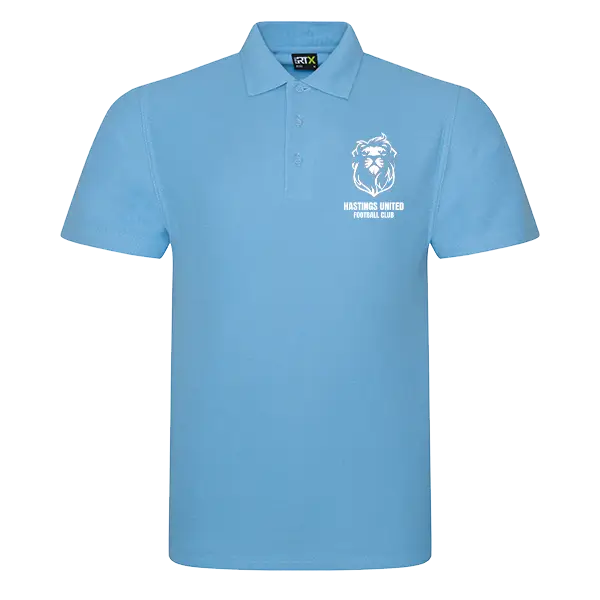 HUFC Men's Modern Polo Shirt Sky Blue
