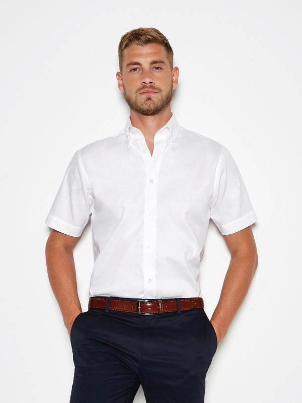 Premium Oxford shirt short-sleeved (tailored fit)