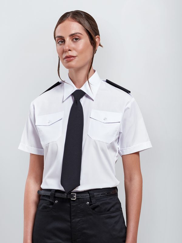 Women's short sleeve pilot blouse