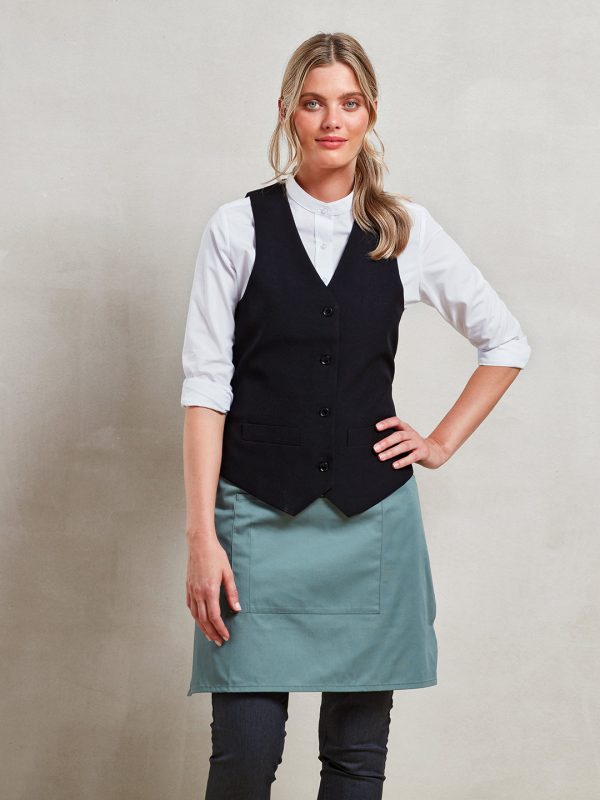 Women's lined polyester waistcoat