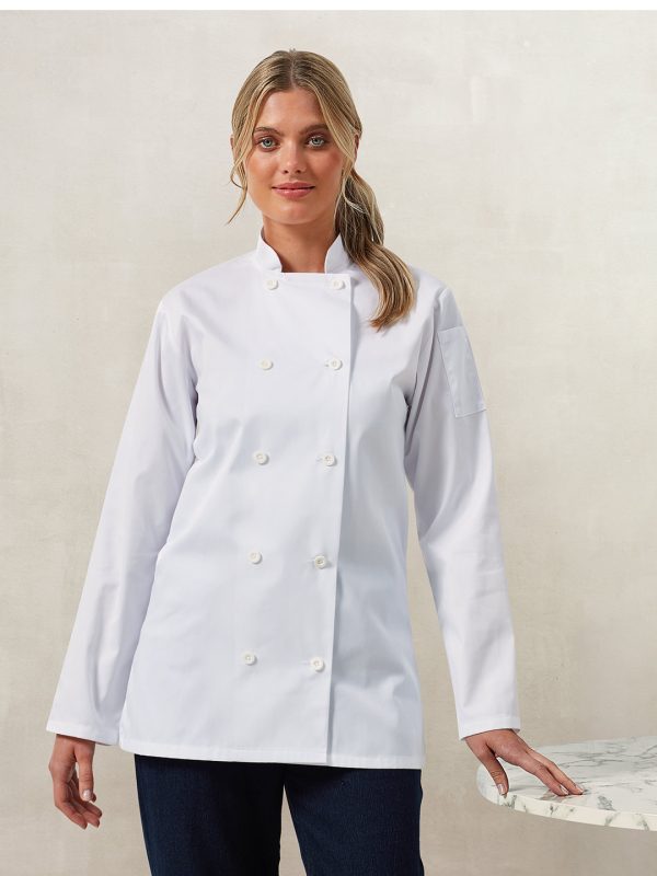 Women's long sleeve chef's jacket