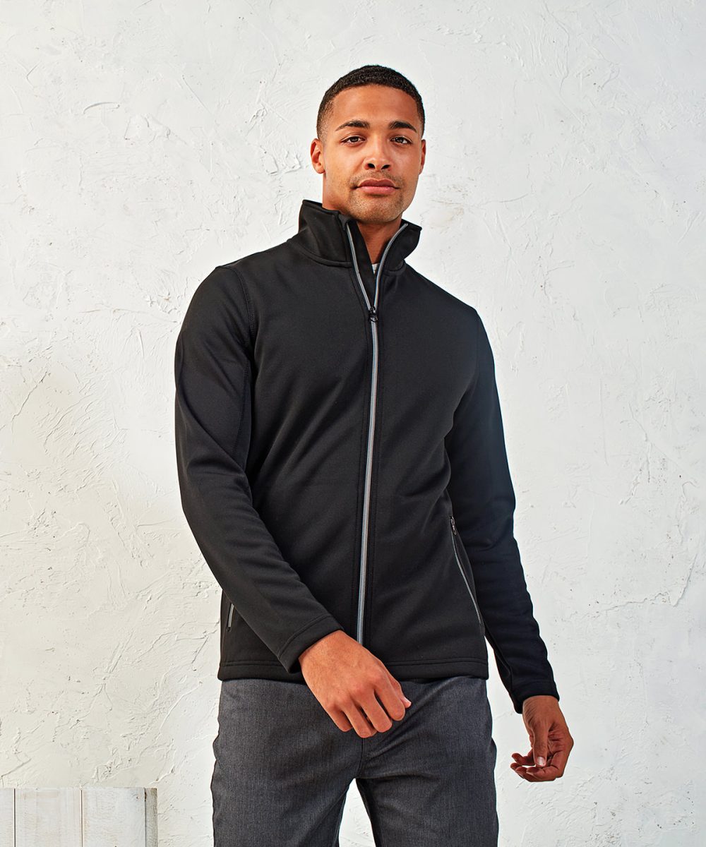 Men's spun dyed sustainable zip-through sweatshirt