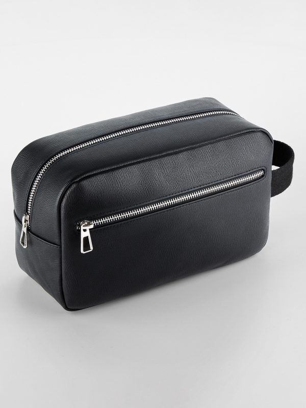 Tailored luxe PU wash bag