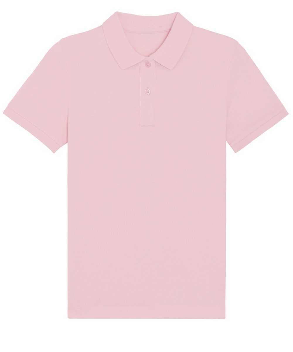 Cotton Pink Stella Elliser women's fitted piqué short sleeve polo  (STPW333)