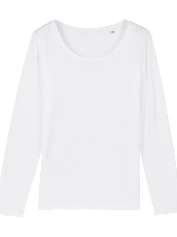 White Stella Singer women's long sleeve t-shirt (STTW021)