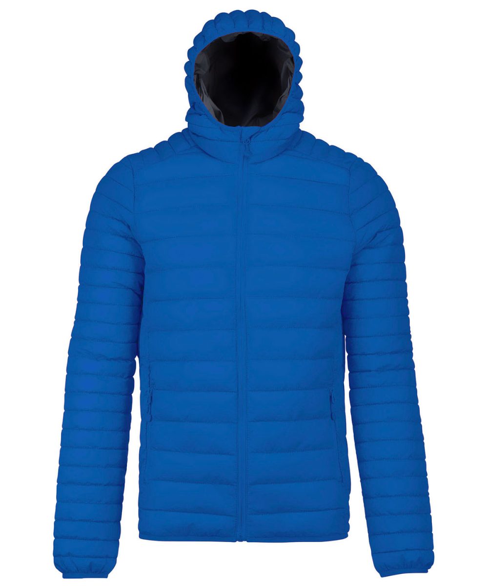 Lightweight hooded padded jacket Royal Blue