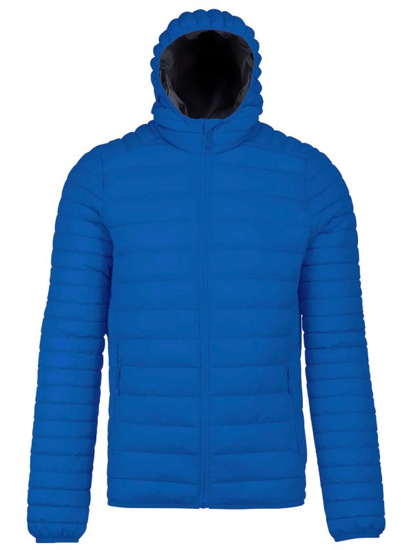 Lightweight hooded padded jacket Royal Blue