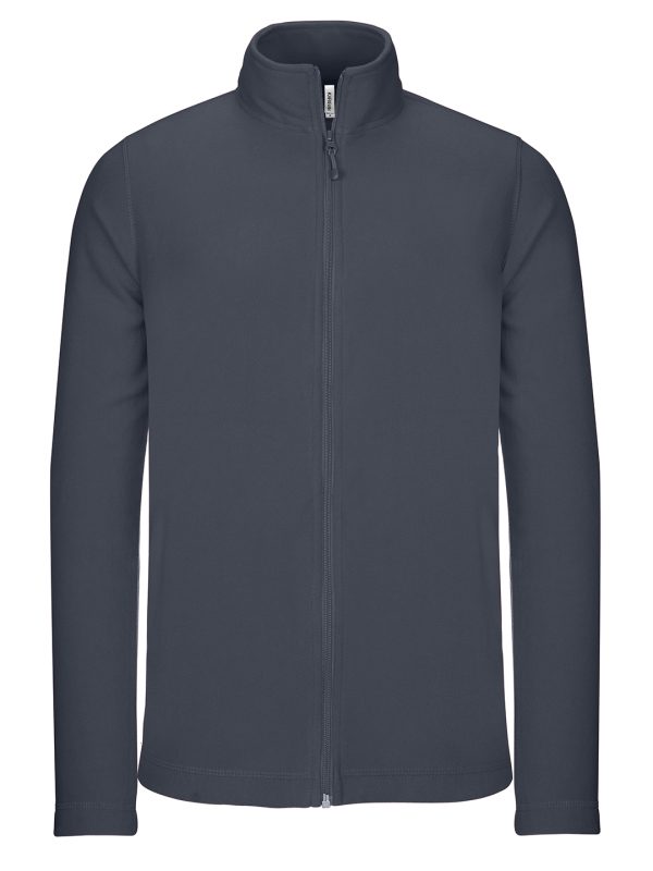 Full-zip microfleece jacket Convoy Grey