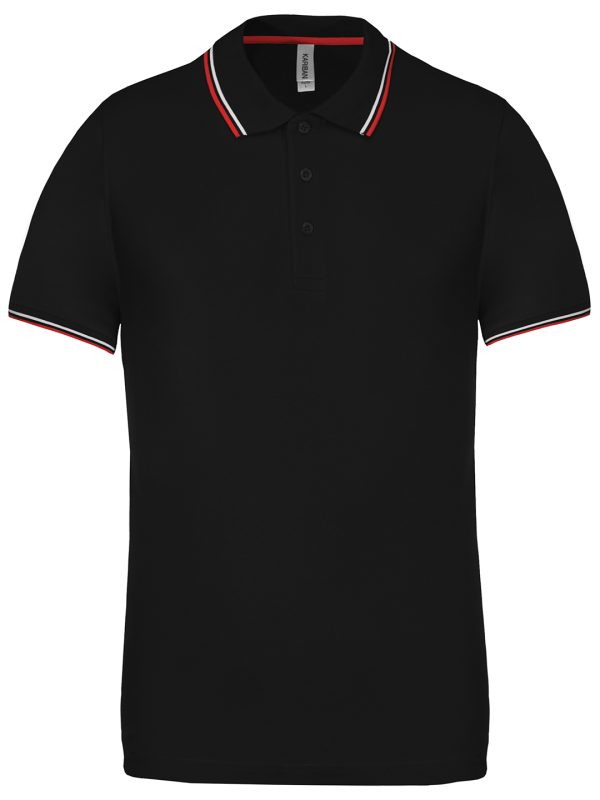 Short sleeve polo shirt Black