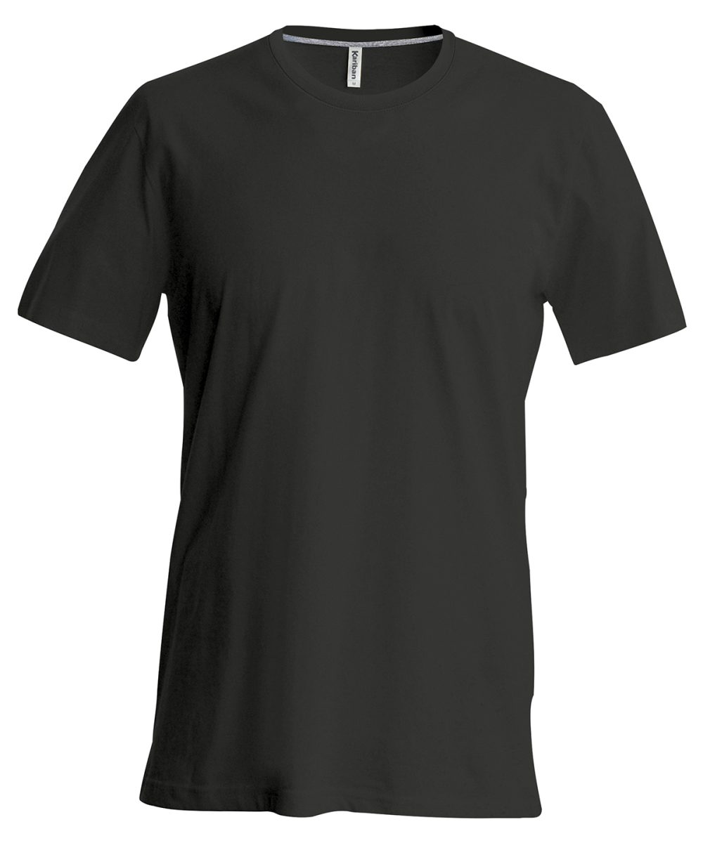 Short-sleeved crew neck T-shirt Black