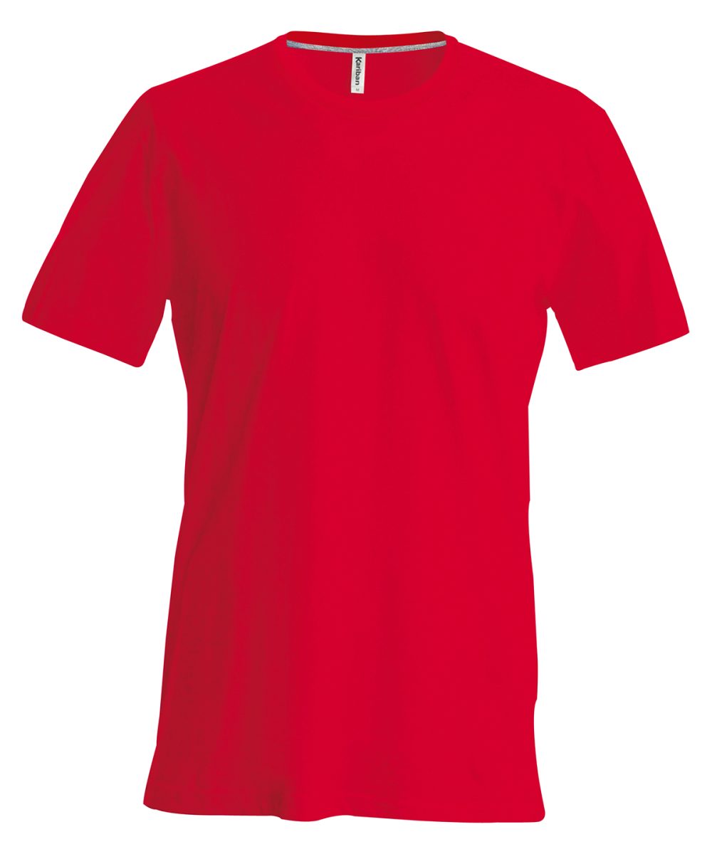 Short-sleeved crew neck T-shirt Red