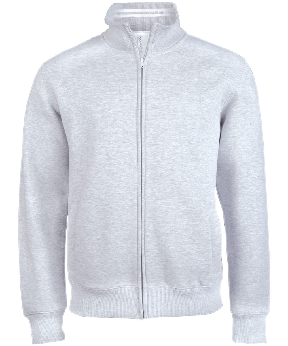 Men's full zip sweat jacket Oxford Grey