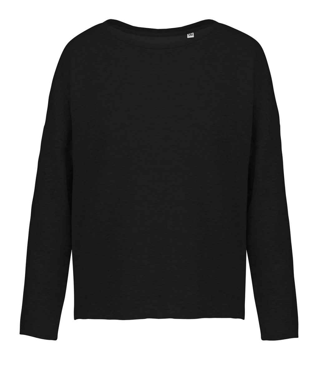 Ladies' oversized sweatshirt Black