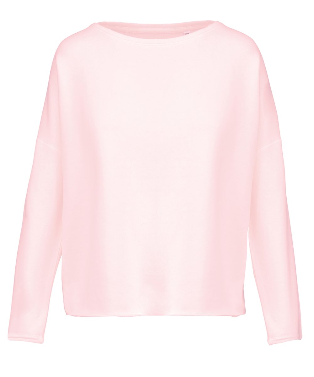 Ladies' oversized sweatshirt Pale Pink