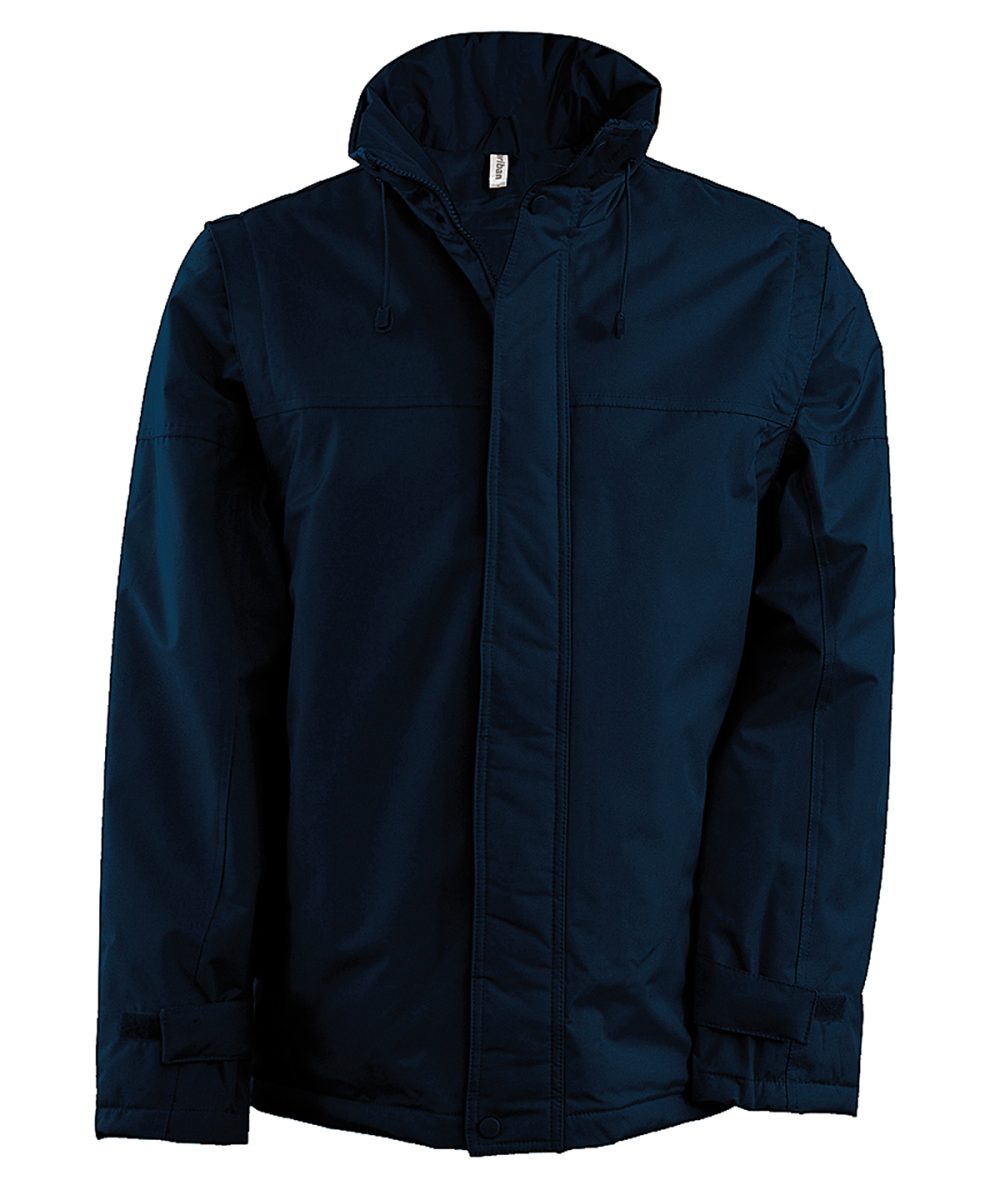 Detachable-sleeved blouson jacket Navy/Navy