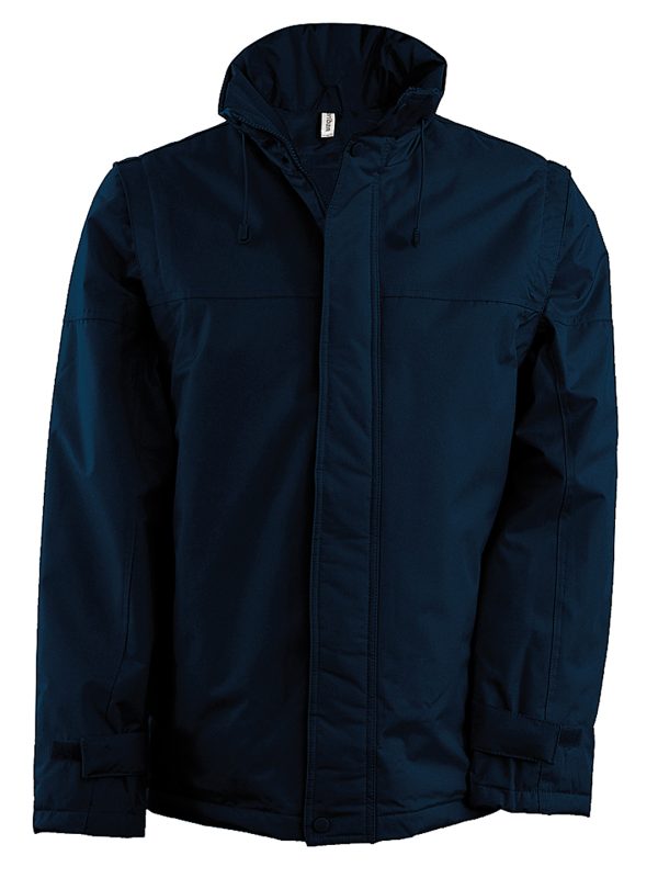 Detachable-sleeved blouson jacket Navy/Navy