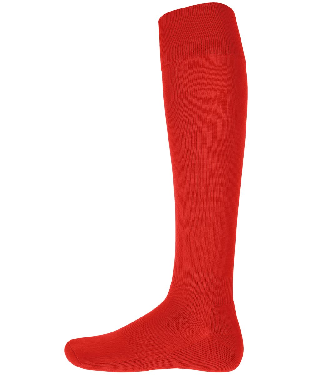 Plain sports socks Red
