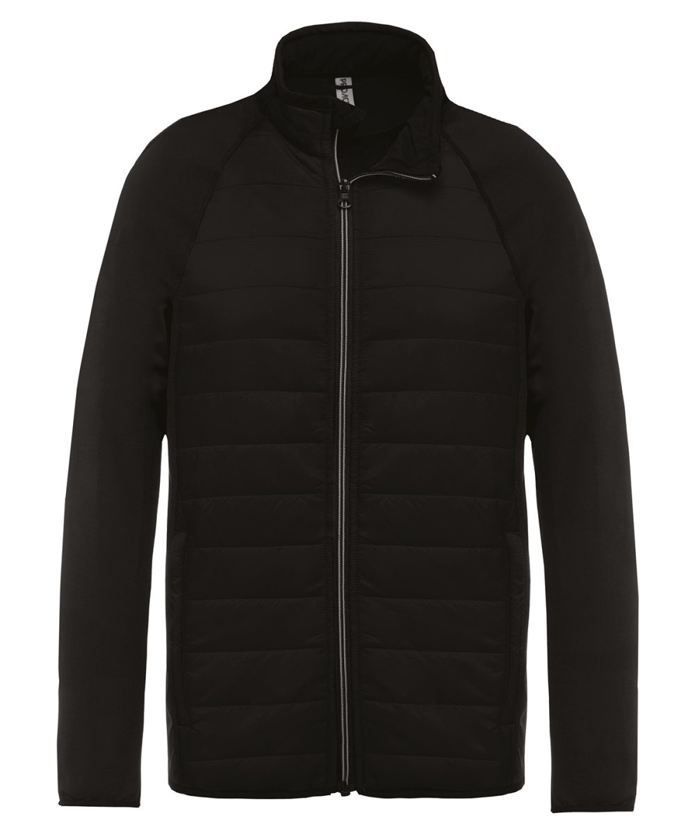 Dual-fabric sports jacket Black/Black