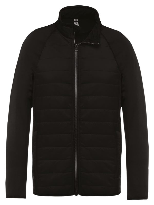 Dual-fabric sports jacket Black/Black