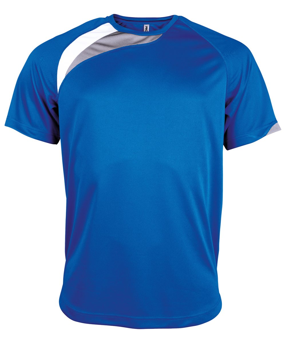 Adults short-sleeved jersey Royal Blue/White/Storm Grey