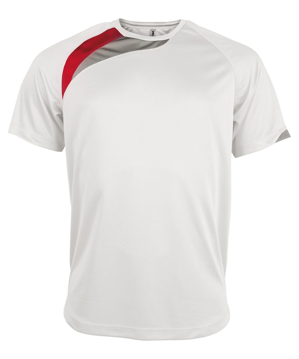 Adults short-sleeved jersey White/Red/Storm Grey