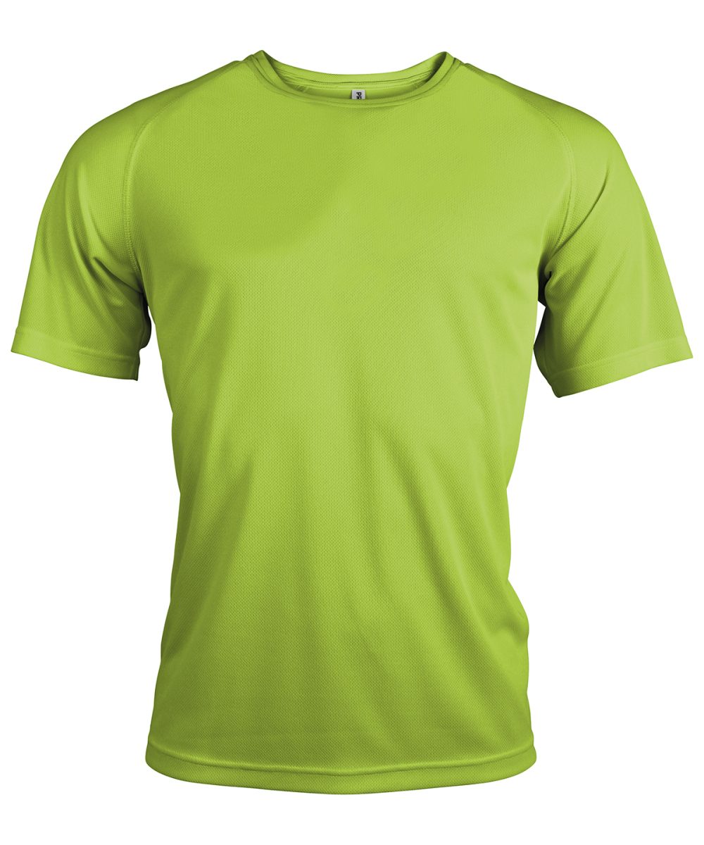 Men's short-sleeved sports T-shirt Lime