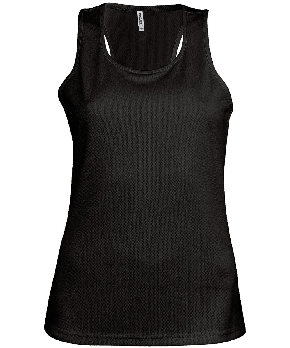 Ladies' sports vest Black