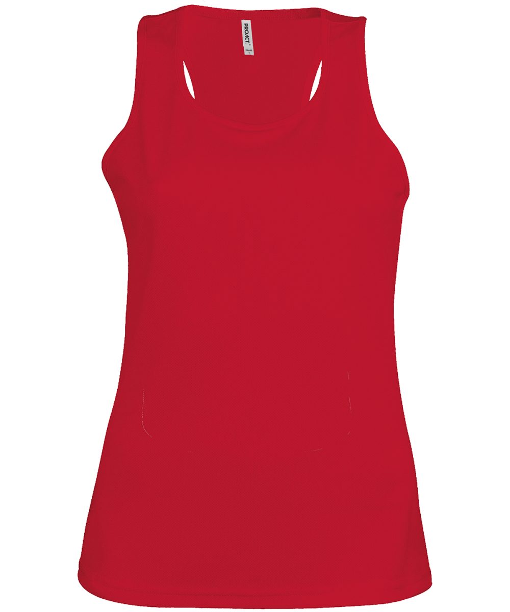 Ladies' sports vest Red