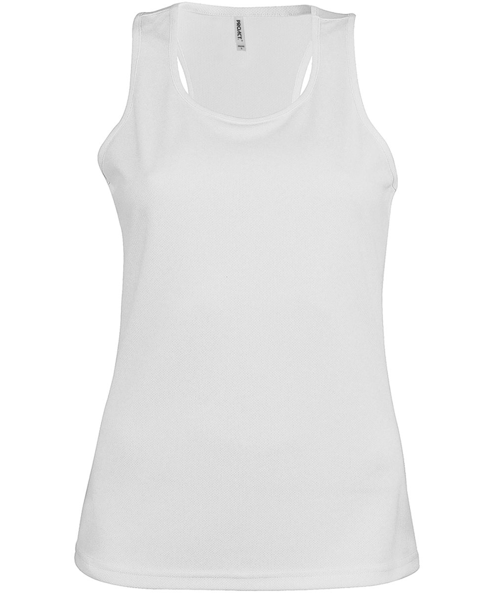 Ladies' sports vest White
