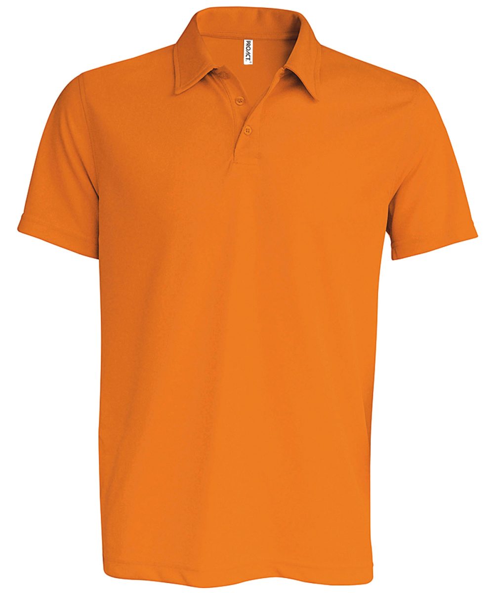 Men's short-sleeved polo shirt Orange