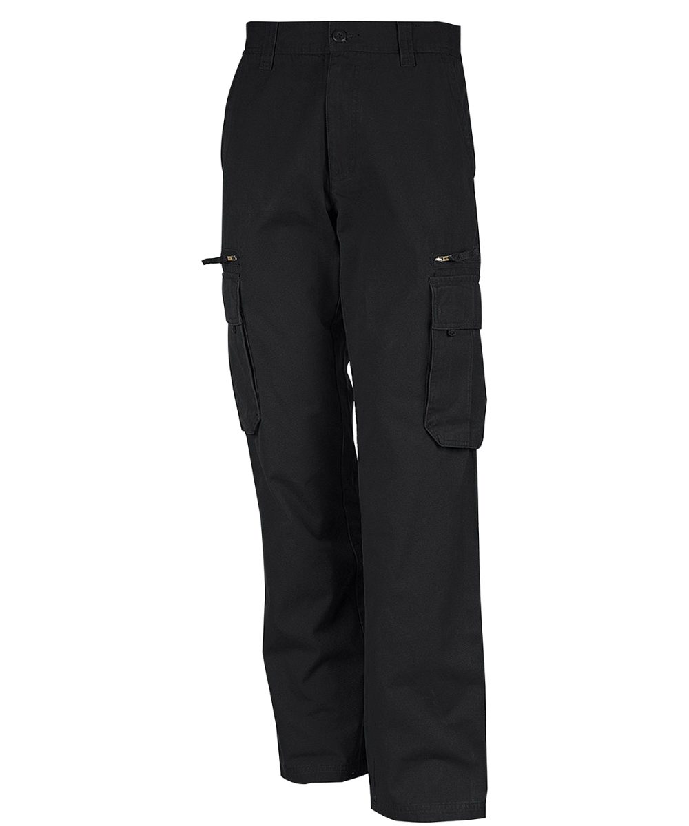 Multi pocket trousers Black
