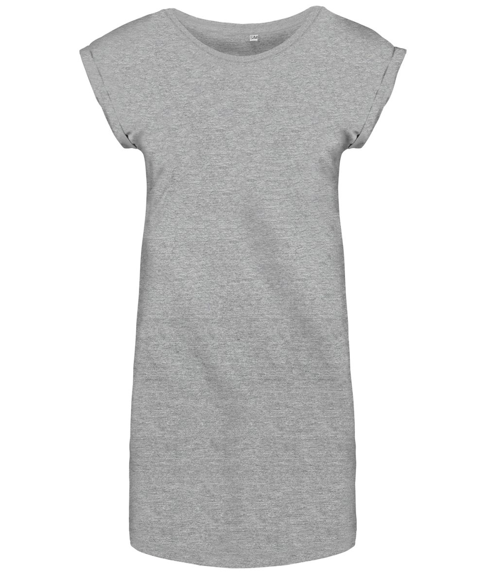 Ladies' long T-shirt Light Grey Heather