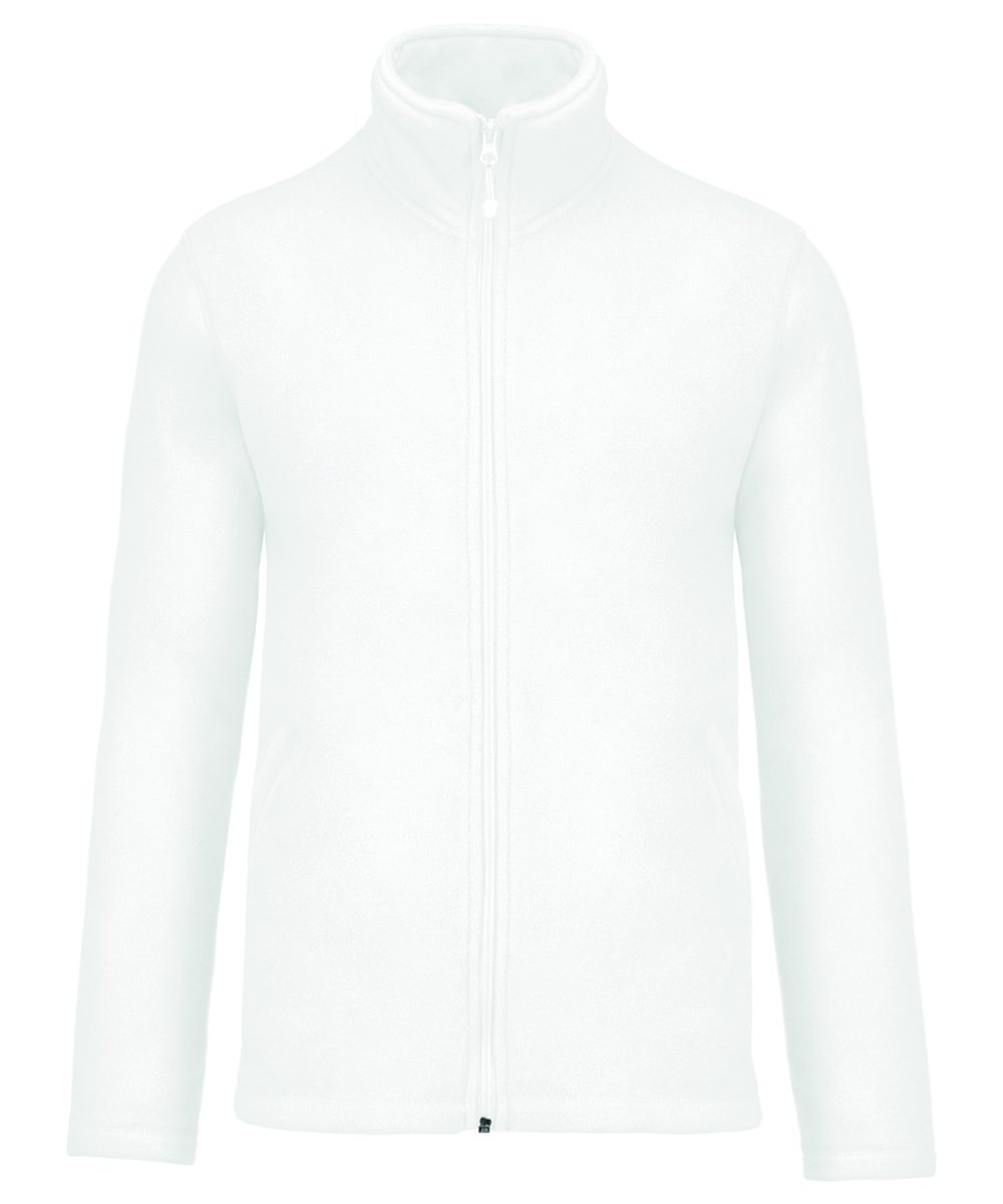 Falco full zip microfleece jacket White