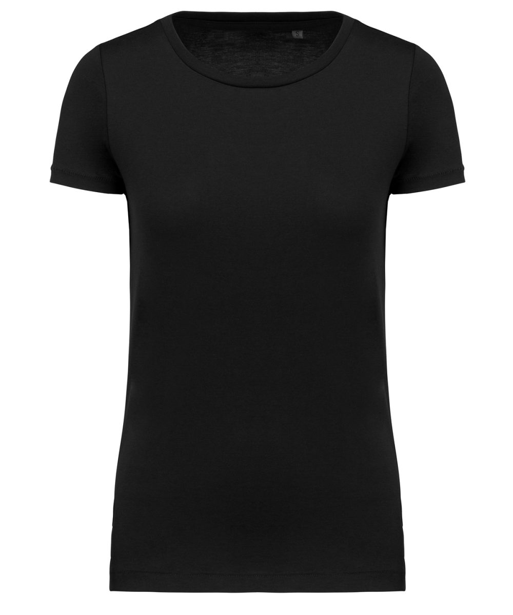Ladies' Supima® crew neck short sleeve t-shirt Black