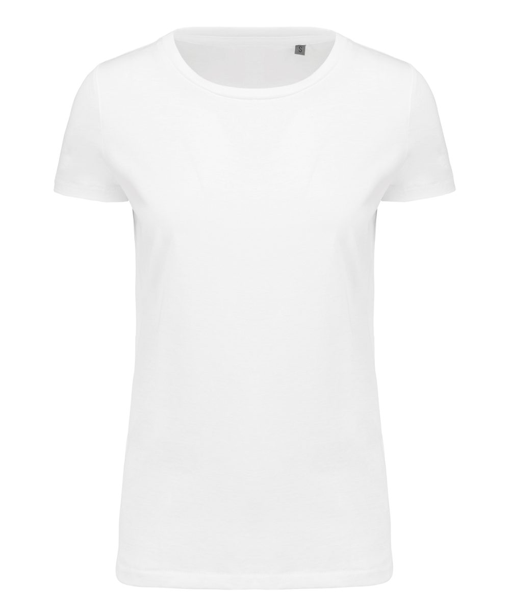 Ladies' Supima® crew neck short sleeve t-shirt White
