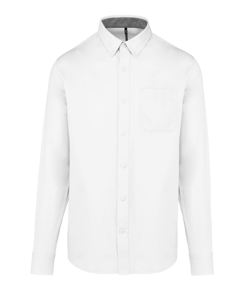 Men's Nevada long sleeve cotton shirt White